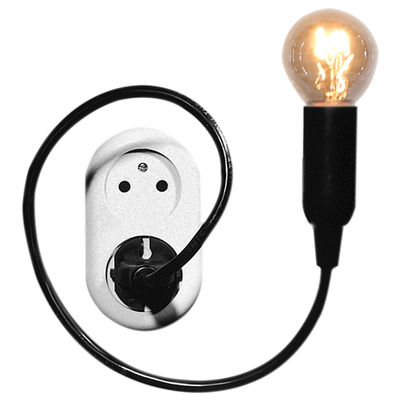 Goods - Pop Corn Watt lamp Lamp - Flexible plug lamp. Black
