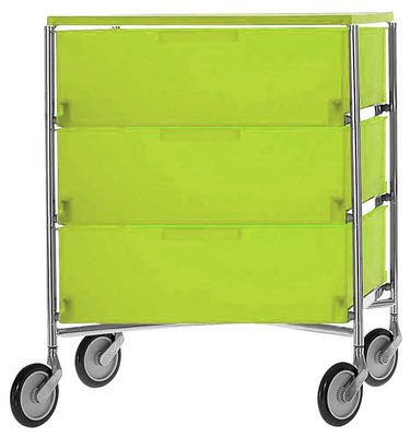Kartell Mobil Mobile container - With 3 drawers. Green