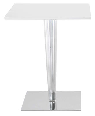Kartell Top Top Table - Laminated square table top. White