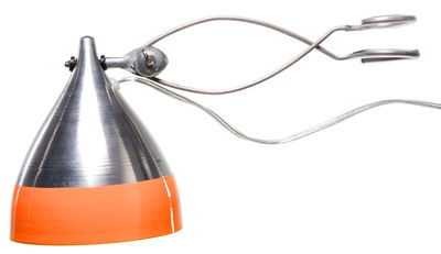 Tsé-Tsé Cornette Lamp with clip. Orange,Aluminum