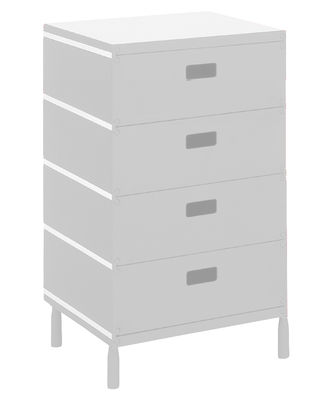 Magis Plus Unit Crate - 4 drawers. White