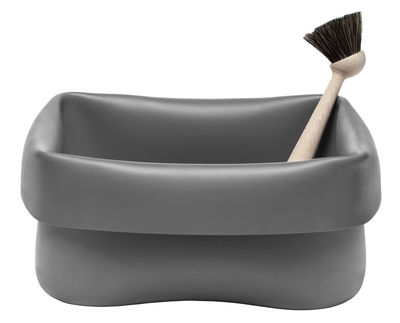 Normann Copenhagen Washing-up Bowl Bowl - Bowl & brush. Grey