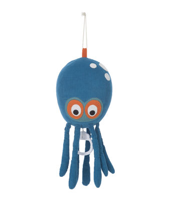 Ferm Living Octopus Musical mobil - Music Mobile. Blue