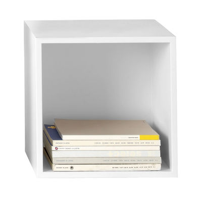 Muuto Stacked Shelf - Medium square unit with bottom. White