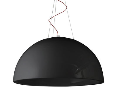 Slide Cupole Pendant - Lacquered version - Ø 80 cm. Lacquered black