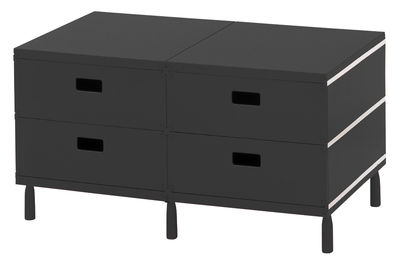 Magis Plus Unit Storage - 4 drawers. Charcoal grey
