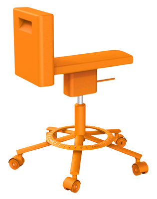 Magis 360° Chair Wheelchair - Casters. Orange
