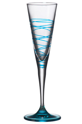 Leonardo Spirale Champagne glass. Blue