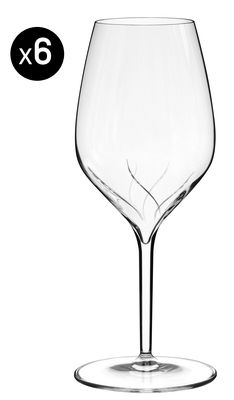 Italesse Vertical Oxy Wine glass - Set of 6 / 39 cl. Transparent