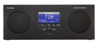 Tivoli Audio Music System 3+ Clock radio - Wireless Bluetooth speaker. Black