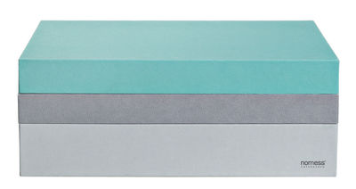 Nomess Tray Box Box - / A4. Grey,Turquoise