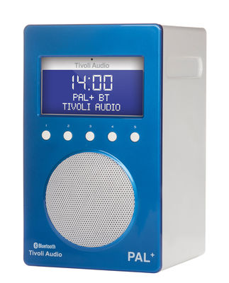 Tivoli Audio PAL + BT Radio - Portable - Bluetooth. White,Glossy blue