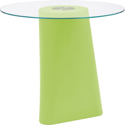 B-LINE Adam High table - Ø 80 cm. Green,Transparent