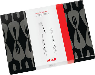 Alessi Nuovo Milano Cutlery set - Dessert set (13 pieces). Polished steel