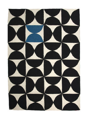 Sentou Edition Alpha Rug - Kilim / 170 x 240 cm. White,Blue,Black