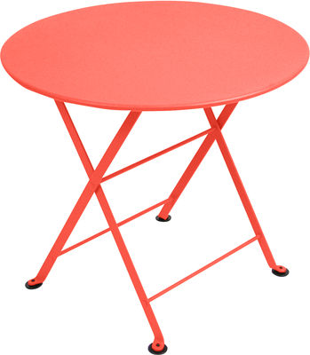 Fermob Tom Pouce Coffee table. Orangey-red