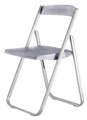 Kartell Honeycomb Foldable chair - Polycarbonate & metal structure. Blue