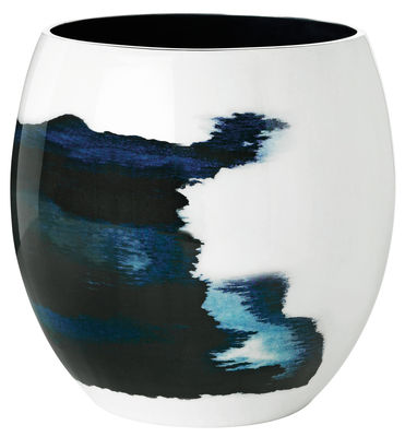 Stelton Stockholm Aquatic Vase - Ø 20 x H 24 cm. White,Blue