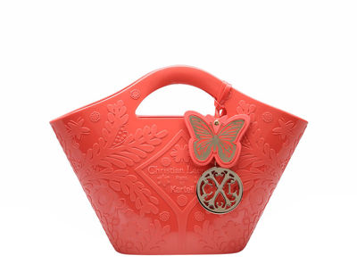 Kartell Le Mini Paseo Handbag - W 26 cm - By Christian Lacroix. Red