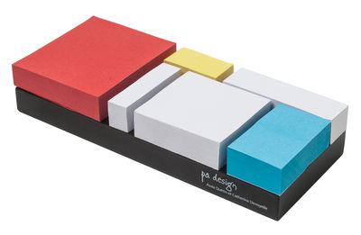 Pa Design Monde Riant Sticky notes - / Set 6 blocks. White,Blue,Yellow,Red