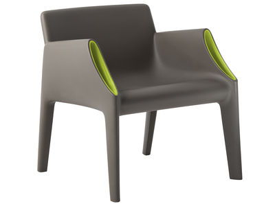 Kartell Magic Hole Armchair - Indoor / outdoor. Grey,Green