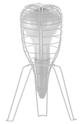 Diesel with Foscarini Cage Rocket Table lamp. White