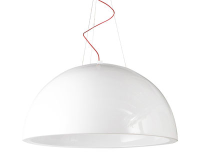 Slide Cupole Pendant - Lacquered version - Ø 80 cm. Lacquered white