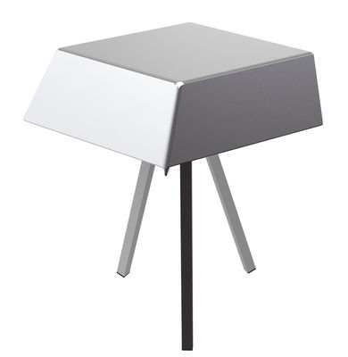 Matière Grise Kuban Small table. White,Grey,Charcoal grey