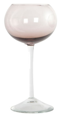 House Doctor Ball Elegant Wine glass - /H 20 cm. Pale purple