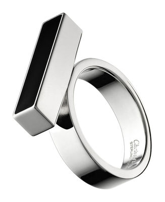 Christofle Abstract' Ïto - Barette Ring - By Ora Ito. Black