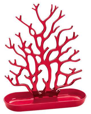 Koziol Cora Jewellery box. Transparent red,Raspberry red