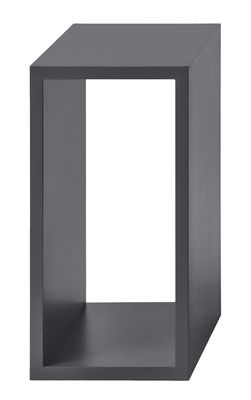 Muuto Stacked Shelf - Small rectangular version. Dark grey