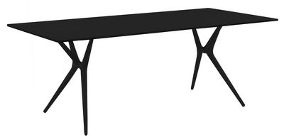 Kartell Spoon Foldable table - 140 x 70 cm. Black