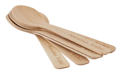 Nicolas Vahé Taste Spoon - Wood - Set of 48. Natural wood