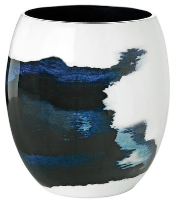 Stelton Stockholm Aquatic Vase - Ø 16 x H 22 cm. White,Blue