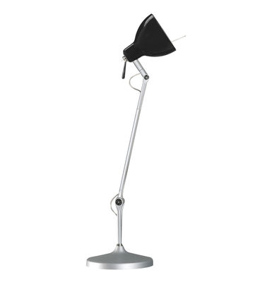 Rotaliana Luxy T1 Desk lamp - Arm 3 sections. Glossy black,Matallic