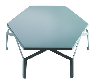 Internoitaliano Fano Coffee table - H 30,5 cm x L 80,5 cm. Blue
