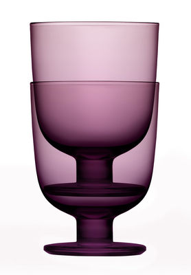 Iittala Lempi Glass - Set of 2 - 34 cl. Dark lilac