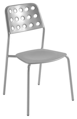 Emu Shot Stackable chair - Metal. Aluminum