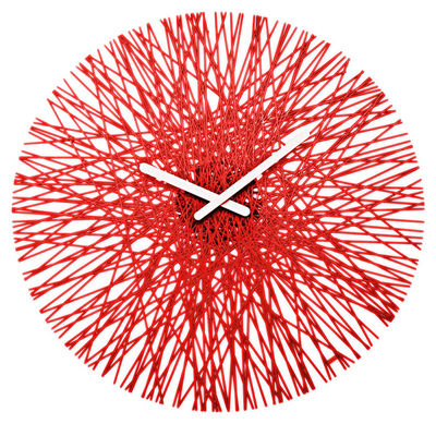 Koziol Silk Wall clock. Transparent red