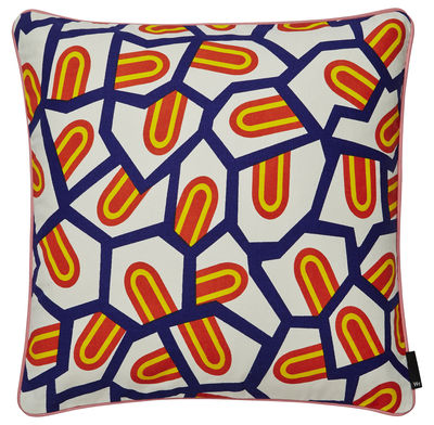 Wrong for Hay Tongues WH Cushion by Hay White,Blue,Yellow,Red