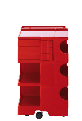 B-LINE Boby Trolley - H 73 cm - 3 drawers. Red