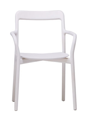 Mattiazzi Branca Stackable armchair - Wood. White