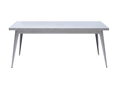 Tolix 55 Table - L 130 x W 70 cm. Natural steel