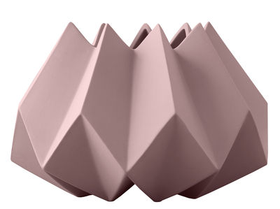 Menu Folded Vase - Clay - Ø 22 cm. Old rose