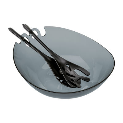 Koziol Shadow Salade bowl. Black,Transparent charcoal grey