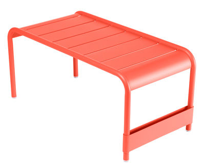 Fermob Luxembourg Coffee table. Orangey-red