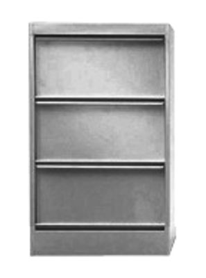 Tolix Classeur à clapets CC3 Storage - 3 leaf-door storage cabinet. Matt metal