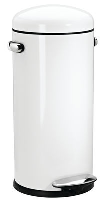 Simple Human Retro Pedal bin - / 30 Liters. White