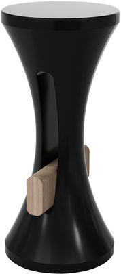 Branex Design Tam Bar Bar stool - H 75 cm - Plastic & wood. Black